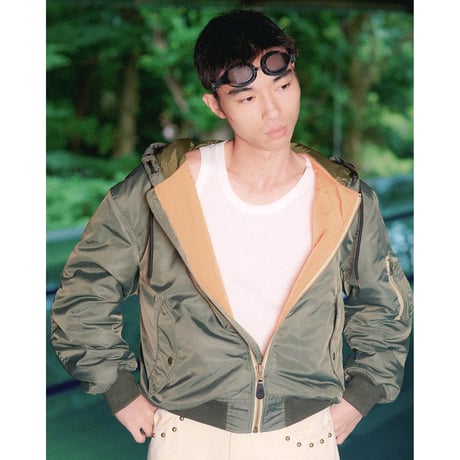 SPECIAL GUEST K.K. / HOODED FLIGHT JACKET / KHAKI