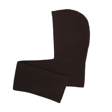COMFORTABLE REASON / WAFFLE HOOD SCARF / BROWN