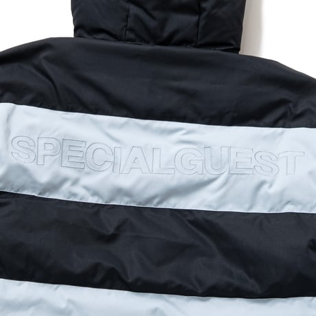 SPECIAL GUEST K.K. / REVERSIBLE HOOD DOWN JACKET / LIGHT BLUE & BLACK