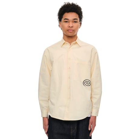 SOL soonerorlater / COTTON TWILL SHIRT / IVORY