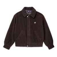SOL soonerorlater / WOOL-BLEND STAND-COLLAR JACKET / BROWN