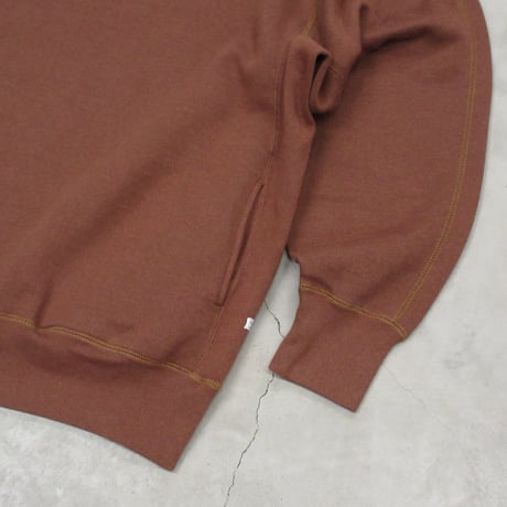 NOROLL / C&C CREW SWEAT / BROWN RED