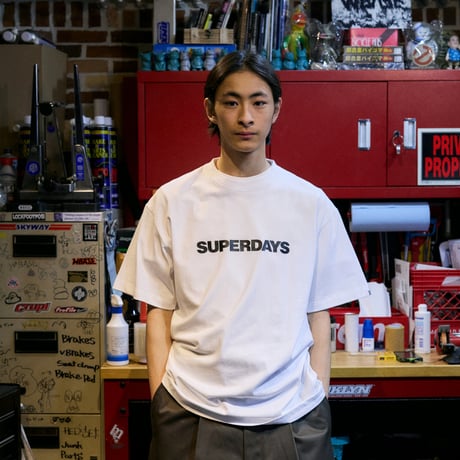 HOMBRE NINO / S/S PRINT TEE (SUPERDAYS) / WHITE