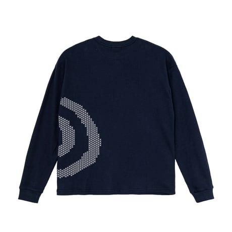 SOL soonerorlater / CROSS GURUGURU WAFFLE L/S TEE / NAVY