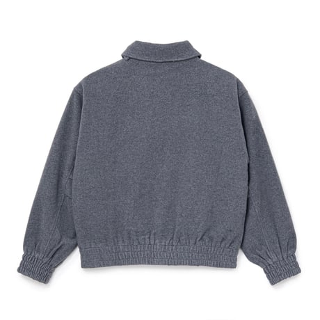 SOL soonerorlater / WOOL-BLEND STAND-COLLAR JACKET / GRAY