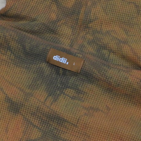 diidii / REVERSIBLE DOUBLE RASCHEL HOODIE / BROWN (NATURAL DYE)