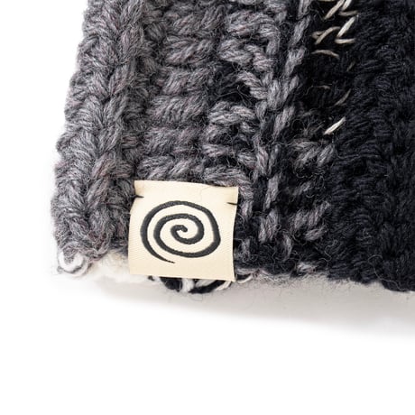 SOL soonerorlater / HAND-KNITTED FINGERLESS GLOVES / GRAY MIX