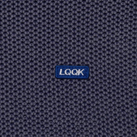 LQQK STUDIO / WAFFLE KNIT CREW / BLUE