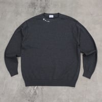 PAJA STUDIO / GLITTER COTTON SWEATER / CHARCOAL GRAY