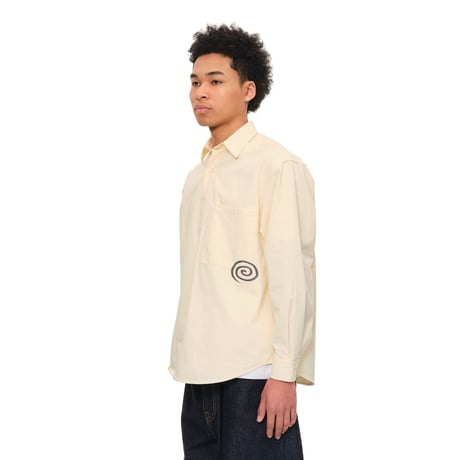 SOL soonerorlater / COTTON TWILL SHIRT / IVORY
