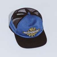 FUCKING AWESOME / x INDEPENDENT FA SPIRAL LOGO TRUCKER / BLACK + NAVY