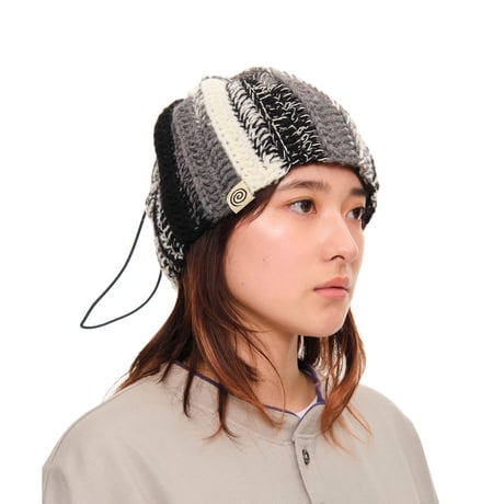 SOL soonerorlater / HAND-KNITTED NECK WARMER / GRAY MIX