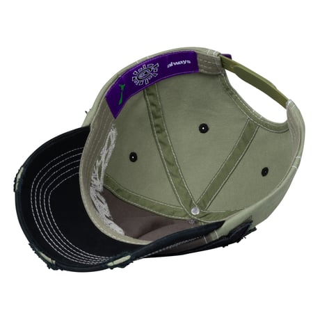 ADWYSD (ALWAYS DO WHAT YOU SHOULD DO) / 5-PANEL HUMAN LOGO CAP / SAGE / GREY / BLACK