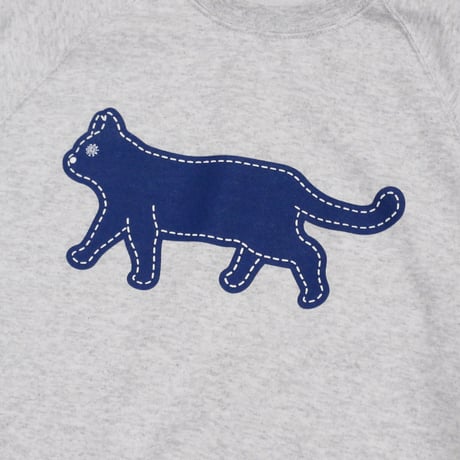 PAJA STUDIO / CAT STITCH RAGLAN SWEATSHIRTS / HEATHER GRAY