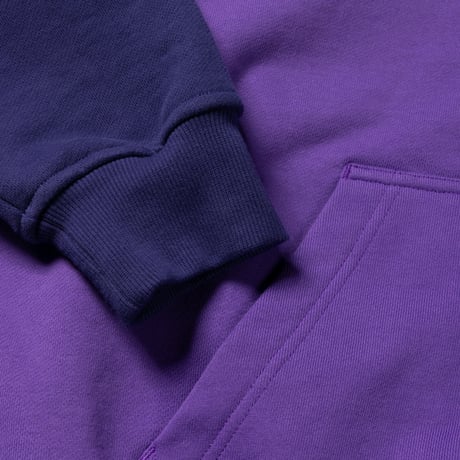 ADWYSD (ALWAYS DO WHAT YOU SHOULD DO) / HUMAN APPLIQUE ZIP HOODIE / PURPLE