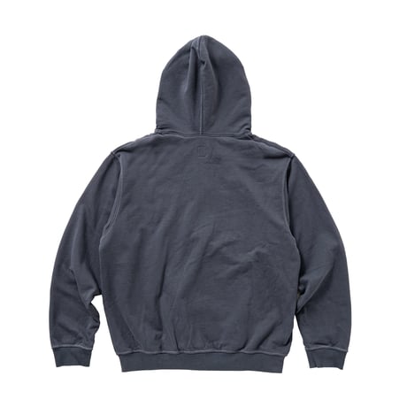 SPECIAL GUEST K.K. / FACE LOGO STUDDED ZIP HOODIE / GRAY
