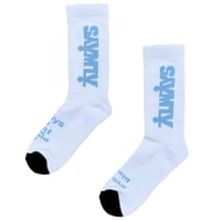 ADWYSD (ALWAYS DO WHAT YOU SHOULD DO) / HUMAN SOCK / WHITE / BABY BLUE