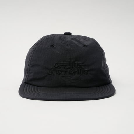 GARBAGE / SOFT BRIM 6 PANEL CAP w/ CHIN STRAP (OFFLINE) / BLACK (BLACK EMB)