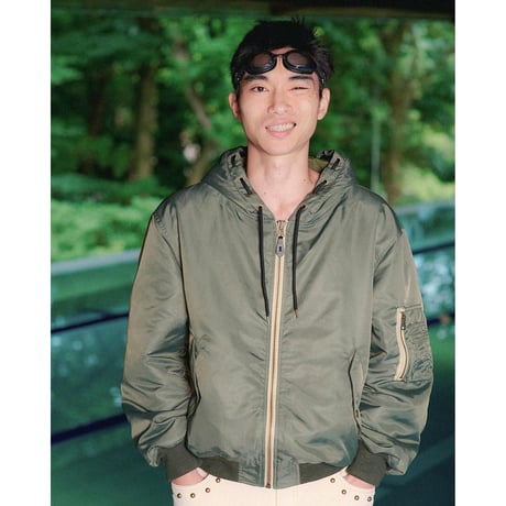 SPECIAL GUEST K.K. / HOODED FLIGHT JACKET / KHAKI