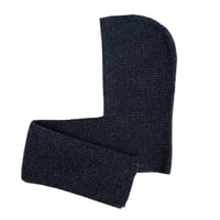 COMFORTABLE REASON / WAFFLE HOOD SCARF / CHARCOAL