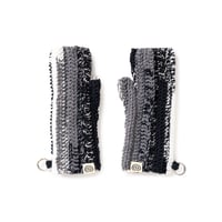 SOL soonerorlater / HAND-KNITTED FINGERLESS GLOVES / GRAY MIX