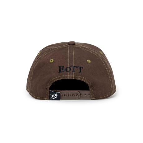BoTT / B LOGO CONTRAST STITCH 6-PANEL CAP / BROWN