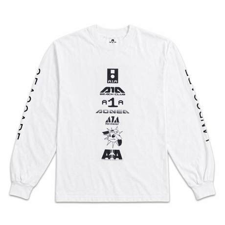 A1A (AWONA) / A1A MULTI LOGO LONGSLEEVE / WHITE