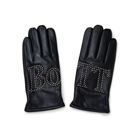 BoTT / OG LOGO STUDDED LEATHER GLOVE / BLACK