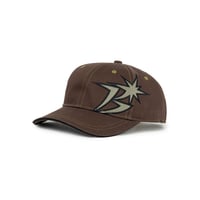 BoTT / B LOGO CONTRAST STITCH 6-PANEL CAP / BROWN