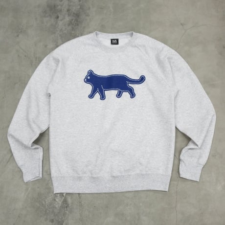 PAJA STUDIO / CAT STITCH RAGLAN SWEATSHIRTS / HEATHER GRAY