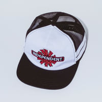 FUCKING AWESOME / x INDEPENDENT FA SPIRAL LOGO TRUCKER / BLACK + WHITE