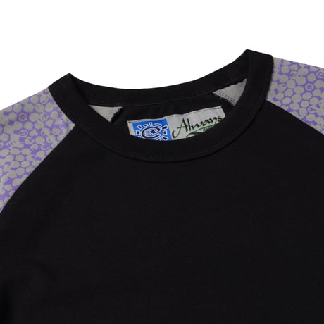 ADWYSD (ALWAYS DO WHAT YOU SHOULD DO) / BUBBLE PRINT RAGLAN LONGSLEEVE SHIRT / TWO TONE BROWN