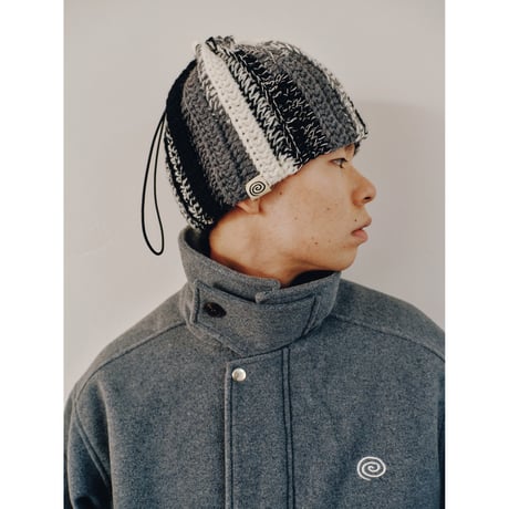 SOL soonerorlater / HAND-KNITTED NECK WARMER / GRAY MIX
