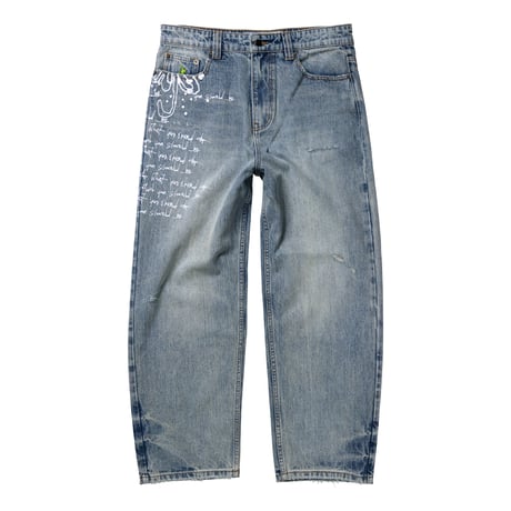 ADWYSD (ALWAYS DO WHAT YOU SHOULD DO) / WAZA JEANS / WASHED LIGHT BLUE