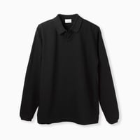 tone / OPEN COLLAR POLO  / BLACK