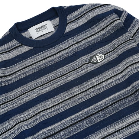 HOMBRE NINO / STRIPE SWEATER / BLACK / GRAY