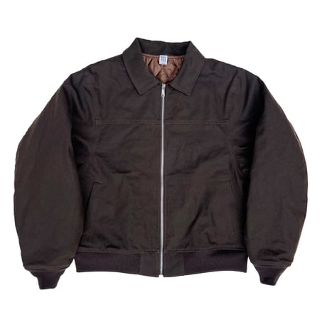COMFORTABLE REASON / DUCK BOMBER JACKET / BROWN