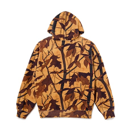 BoTT / WASHED TREE CAMO ZIP HOODIE / LIGHT BROWN