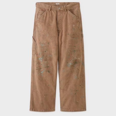 PHIGVEL MAKERS & Co. / DENIM PAINTER TROUSERS / BROWN (PAINTED)