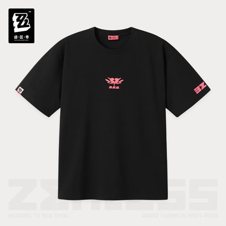 ゼンレスゾーンゼロ　miHoYo　三Z STUDIO　妄想エンジェル　プリントコントラストカラー　半袖Tシャツ（予約販売）2026年8月末中国発売