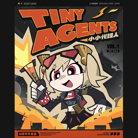 ゼンレスゾーンゼロ　miHoYo　ALL FOR PLAYコラボ　TinyAgents　タイニーエージェントシリーズ　ちびフィギュア　※ブラインド商品（予約販売）2026年9月上旬中国発売