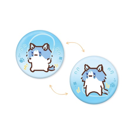 鳴潮　YUE XIN MEOWコラボ　共鳴の日常テーマ　レンチキュラーバッジ（予約販売）2027年4月末中国発売