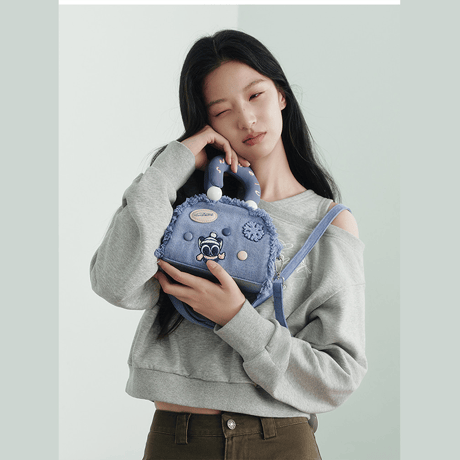 羅小黒戦記　Semirコラボ　2026年新作　ワッペン刺繍　フリンジショルダーバッグ（予約販売）
