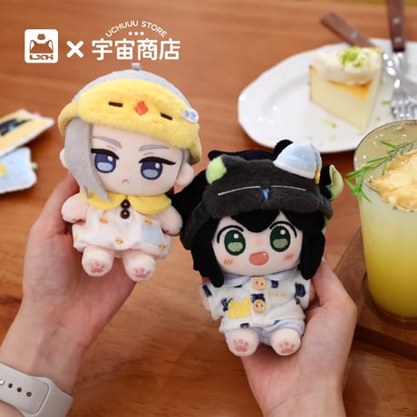 羅小黒戦記　宇宙商店コラボ　10cmぬいぐるみ用　おやすみシリーズ　パジャマセット　※ぬいぐるみなし（予約販売）