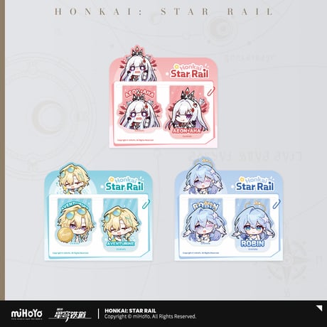 崩壊：スターレイル　miHoYo　パムの展示館シリーズ　マグネットしおりセット　Ver.5（予約販売）
