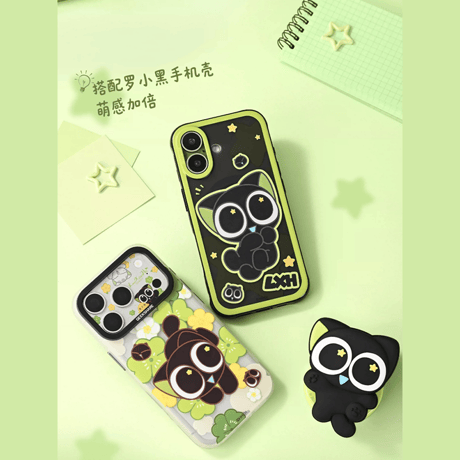 羅小黒戦記　GEEKSHAREコラボ　星空漫遊　リング付き　マグネット式立体スマホグリップ（予約販売）