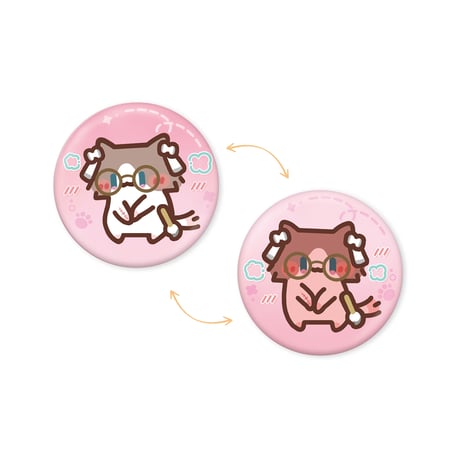 鳴潮　YUE XIN MEOWコラボ　共鳴の日常テーマ　レンチキュラーバッジ（予約販売）2027年4月末中国発売