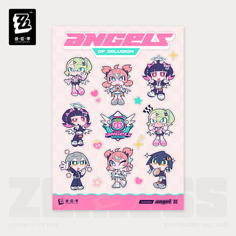 ゼンレスゾーンゼロ　miHoYo　PINK甜蜜暴撃シリーズ　Q版シール（予約販売）2027年1月中旬中国発売