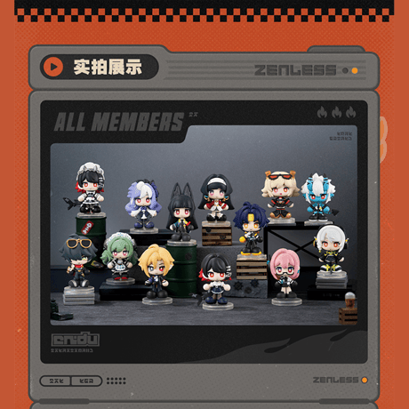 ゼンレスゾーンゼロ　miHoYo　ALL FOR PLAYコラボ　TinyAgents　タイニーエージェントシリーズ　ちびフィギュア　※ブラインド商品（予約販売）2026年9月上旬中国発売