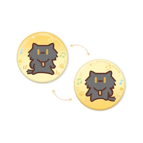 鳴潮　YUE XIN MEOWコラボ　共鳴の日常テーマ　レンチキュラーバッジ（予約販売）2027年4月末中国発売